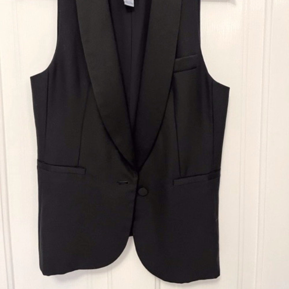 J. CREW Wool Tuxedo Vest